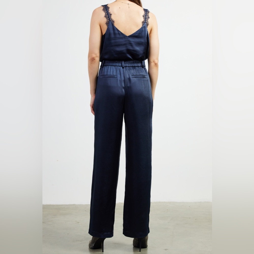 Skies Are Blue Navy Wide Leg Pants - Picture 2 of 9